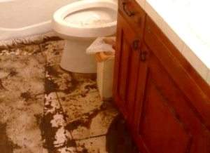 sewage extraction in a bathroom Abbotts Cleanup and Restoration Colorado