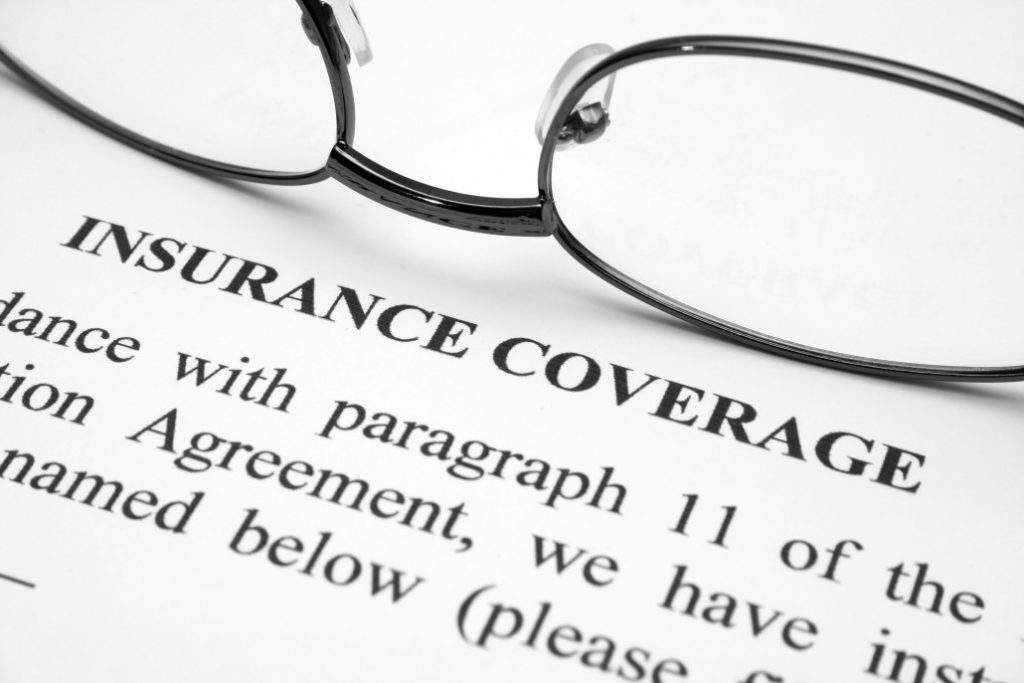 Insurance coverage paperwork