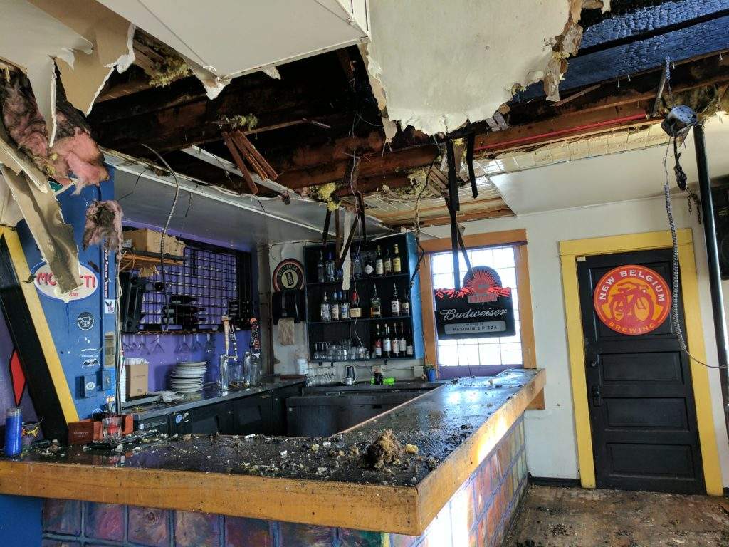 commercial fire damage